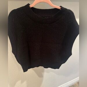 Classic Black Crew Neck Sweater Vest